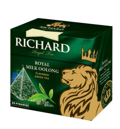 Чай зеленый Richard Royal Milk Oolong пирамидки 20 штук.