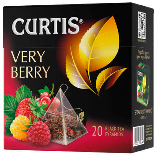 Чай черный Curtis Very Berry пирамидки 20 штук.