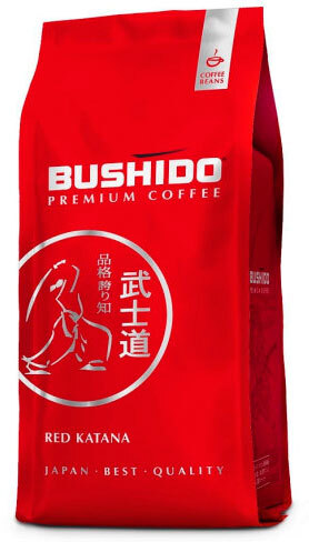 Кофе зерновой Bushido Red Katana пакет 1 кг