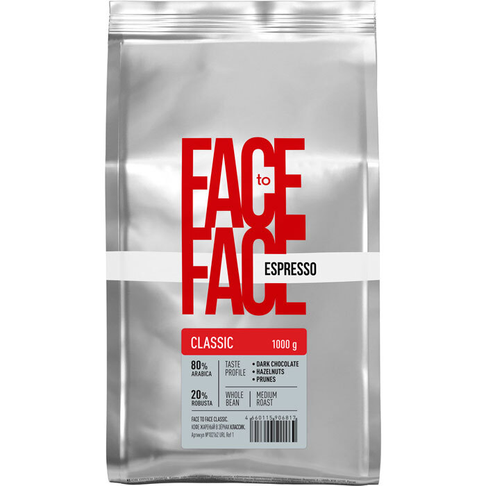 Кофе в зернах Face to Face Classic 1кг