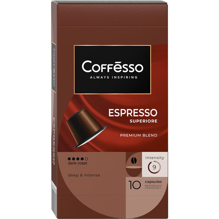 КапсулыСтандарт Nespressо (10шт) Сoffesso Espresso Superiore 50г