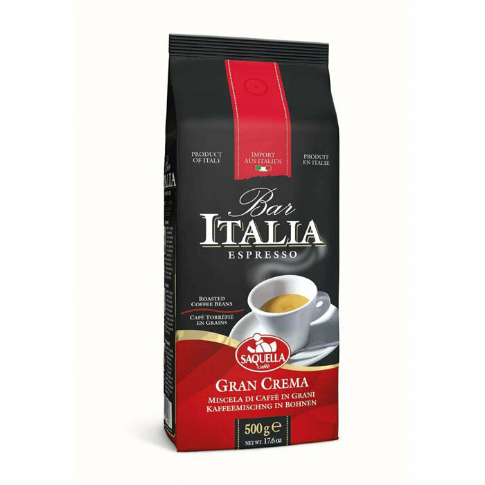 Кофе зерновой Saquella Bar Italia Espresso GranCrema 500 г