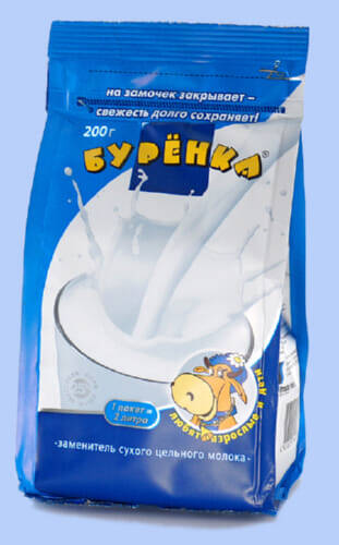 Сливки сухие Буренка 200 г.
