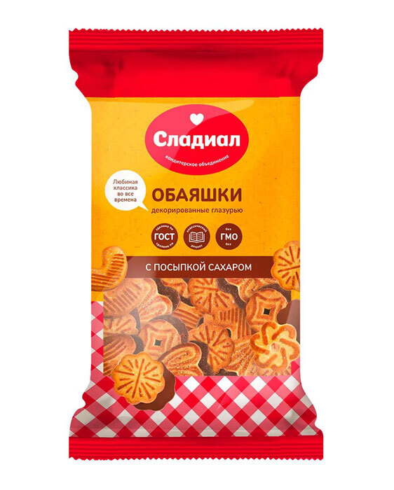 Сладиал печенье 375гр сахарнОбаяшки