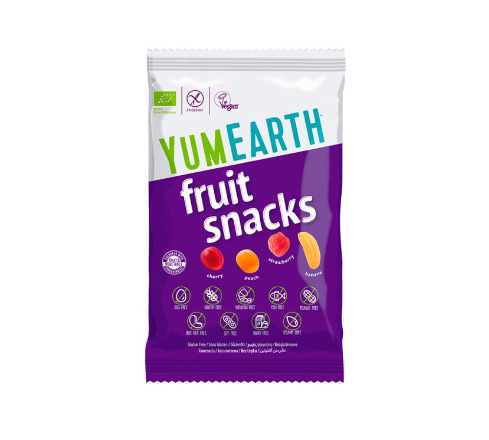 YumEarth Organic Fruit Snacks (Strawberry, Cherry, Peach, Banana) 50g