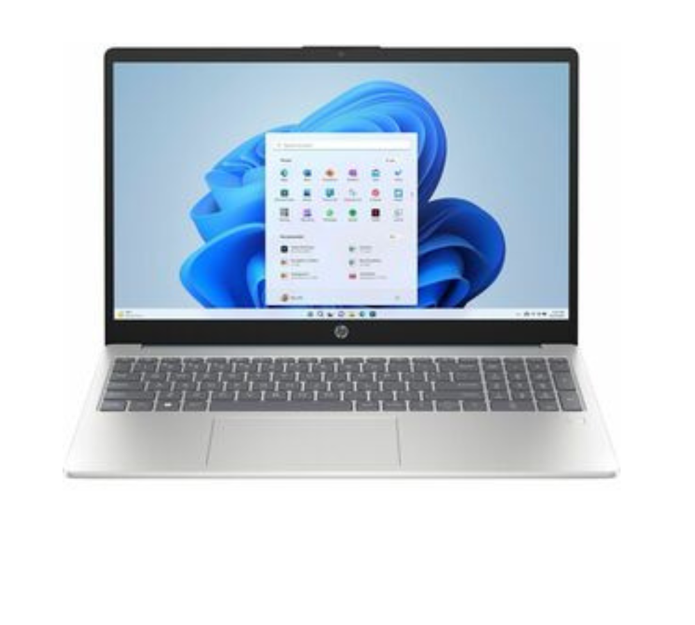 HP 15-fd0122ds 15.6″ Сенсорный Ноутбук — Intel N100, 4GB LPDDR5, 128GB UFS, Wi-Fi 6, Windows 11 Home in S Mode, Moonlight Blue / Natural Silver (Refurbished)