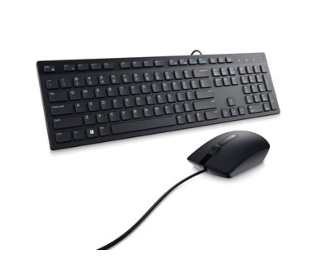 Dell KM300C Проводная клавиатура и мышь USB для ПК и Mac – Черный