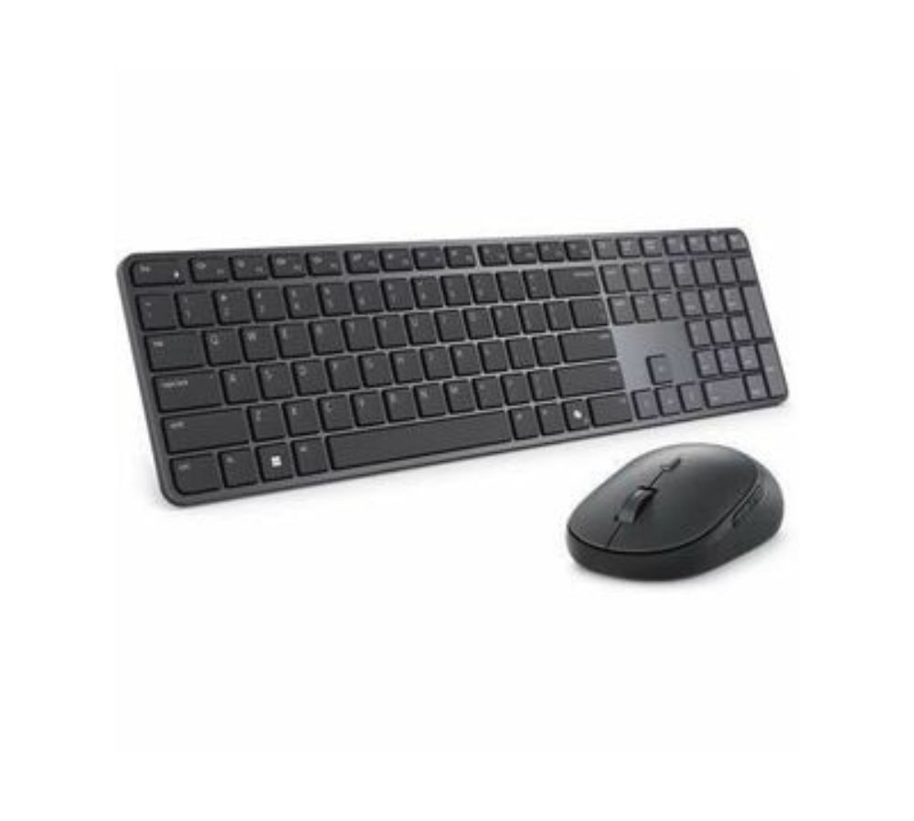 Dell Pro 7 KM726 Wireless Keyboard & Mouse Combo | Bluetooth 6.0 + RF 2.4GHz | Copilot Key | 6000 DPI | For PC & Mac