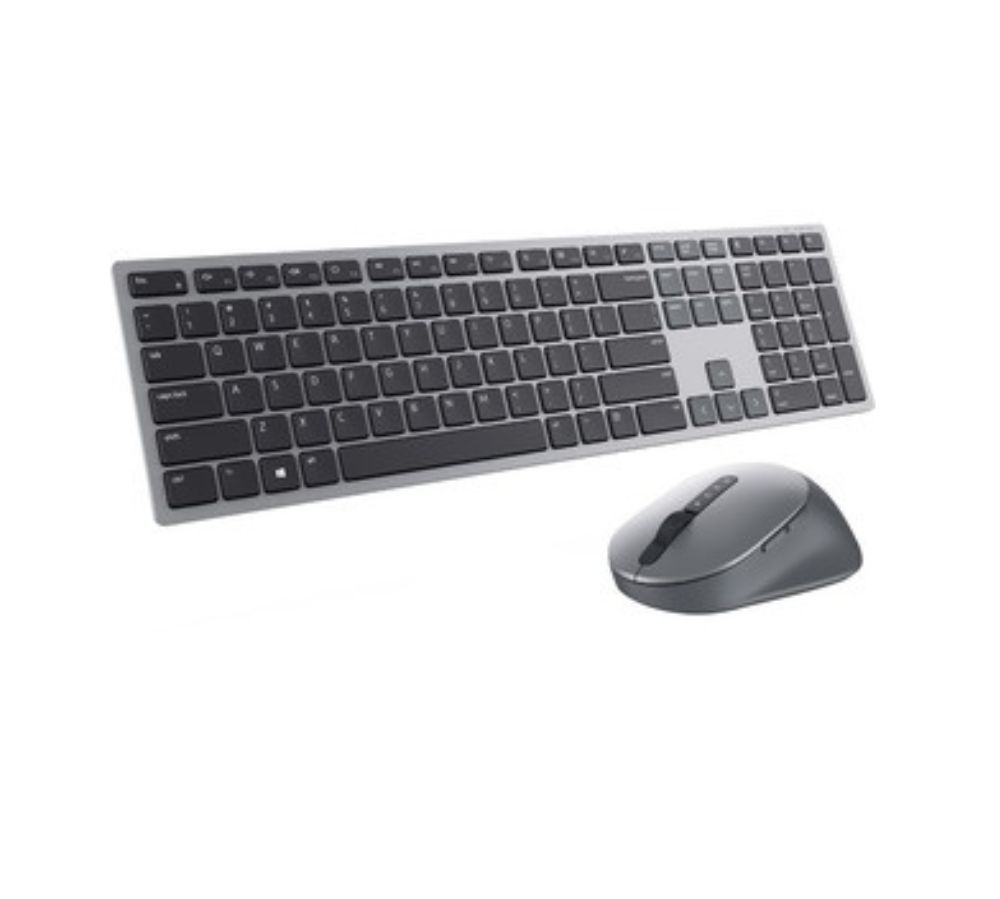 Dell Premier Multi-Device Wireless Keyboard and Mouse KM7321W – Премиальный комплект для нескольких устройств, Bluetooth и RF, 4000 DPI